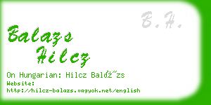 balazs hilcz business card